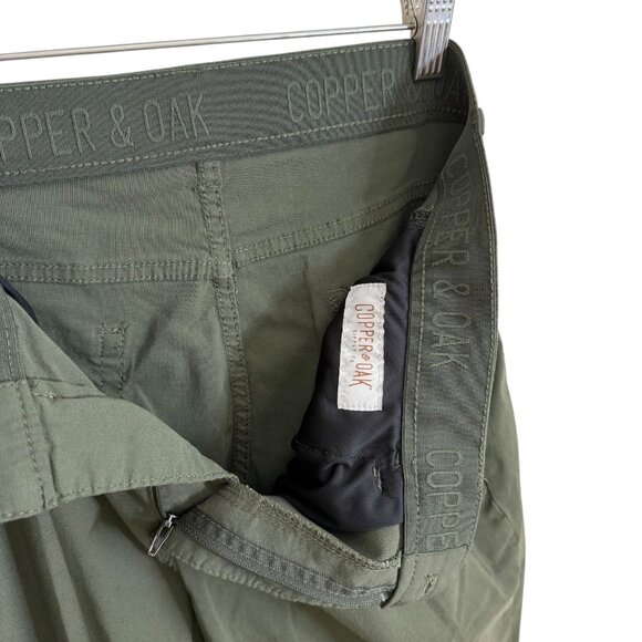 Copper & Oak Mens All Day Tech Pants Green Size 34 x 32 Style K2F901 Stretch - Picture 4 of 7